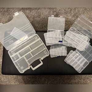 Craft Beads, 10 STORAGE CASES LOT, Jewelry Supplies, Jewelry Accessories